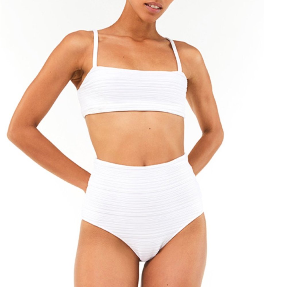 Mara Hoffman White Bikini Set- like new!